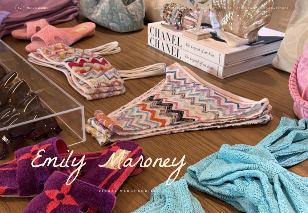 Emily Maroney visual merchandising portfolio